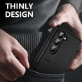 thumbnail image 4 of ELEHOLD for Samsung Z Fold 6 Case,Hinge Protection Invisible Kickstand Slim Anti-Scratch Shock-Absorbent Shockproof All-Inclusive Protection with Screen Protector for Samsung Z Fold 6,Black, 4 of 6