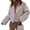 Apricot S, variant on Fall Winter Women Jacket Turn-down Collar English Style Windproof Outwear Single-breasted Solid Color Button Closure Commuting Daily Wear Overcoat