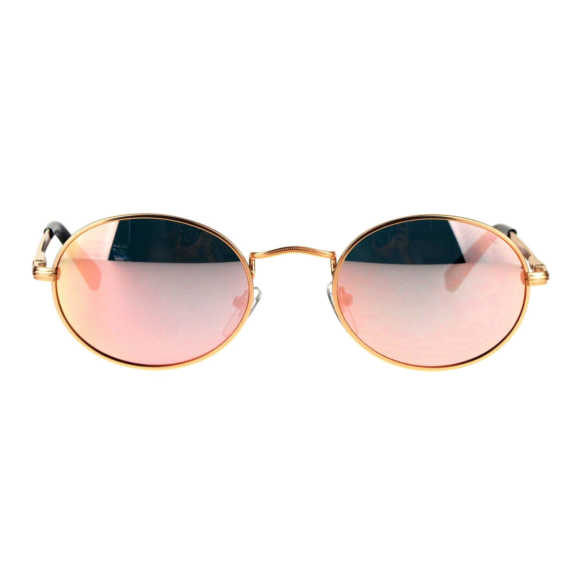 90s Celebrity Round Retro Metal Rim Sunglasses