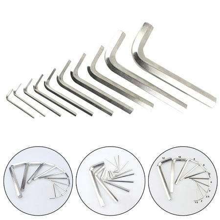 

10pcs Set L-type Hex Wrench Hexagon Wrench Key Wrench 1.5-12mm