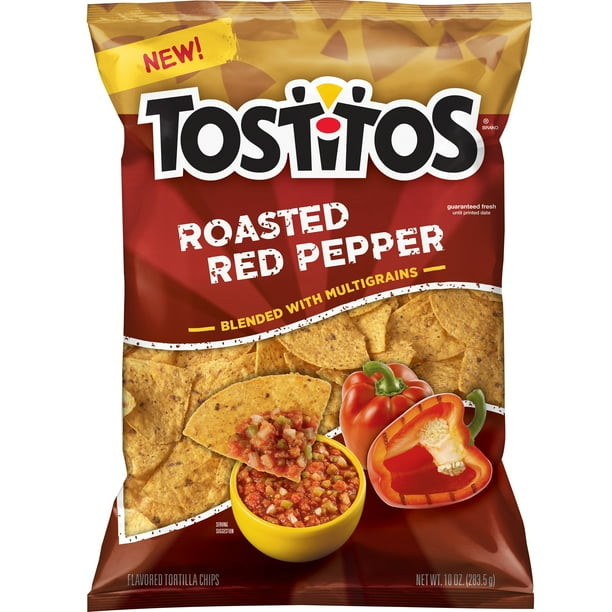 Tostitos Roasted Red Pepper Flavored Tortilla Chips, 10 Oz. Walmart