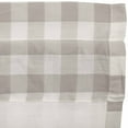 thumbnail image 7 of VHC Brands Farmhouse Kitchen Window Curtains-Annie Buffalo Check White Lined Prairie Swag Pair, 36x36x18, Grey, 7 of 7