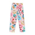 thumbnail image 4 of Kdxio Cupcakes and Donuts Print Men's Sleep Pajama Pant Lounge Pants with Pockets, 4 of 8