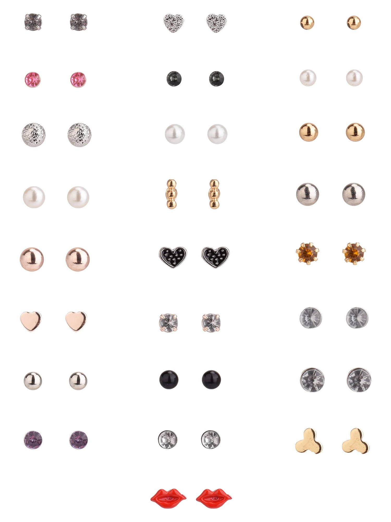 Wonder Nation Teen Cherry Variety Stud Earring Set, 50-Pack photo 2