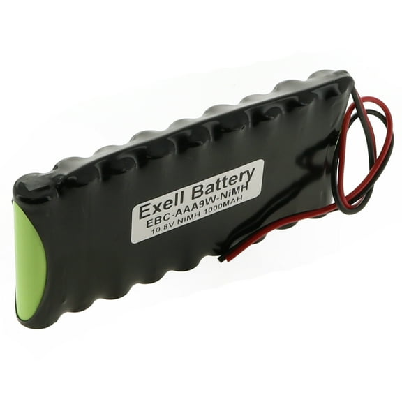 Exell 10.8V 1000mAh NiMH Battery Pack w/ 22AWG Open End Wire Leads