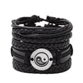 thumbnail image 3 of Pulsera de cuero tejida a mano con cuerda para hombre y mujer, sencilla, joyería, 3 of 6