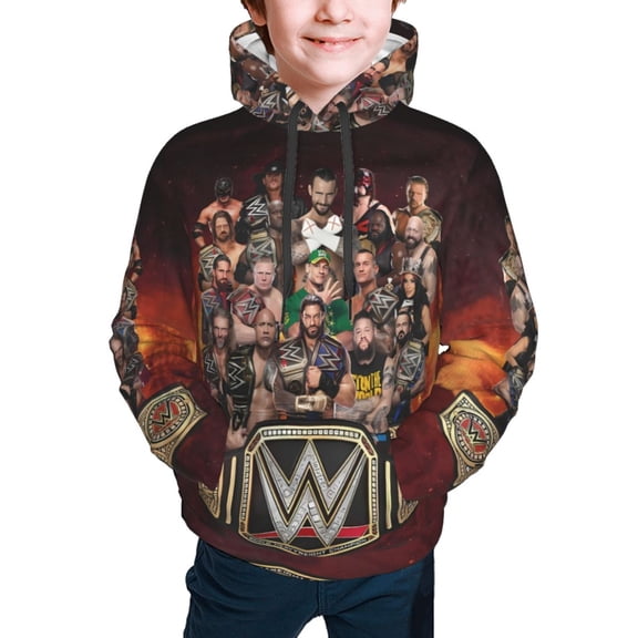 Cody W-W-E Rh-Odes Kids' Hoodie 3d Print Sweatshirt Soft Pullover Hooded With Big Pockets For Boys Or Girls Medium