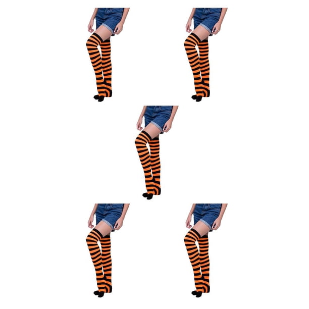 Minnieouse Medias Pantimedias Calcetería colorida Calcetines altos iris Muslo Accesorios de juego de rol Cosplay Disfraz Mujer Fiesta Tipo 8 Type2 NO2 Minnieouse CBP376061