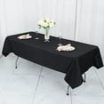 thumbnail image 3 of Balsa Circle 54x96 in Black Premium Polyester Rectangular Tablecloth Party Event Reception Decorations Supplies, 3 of 8