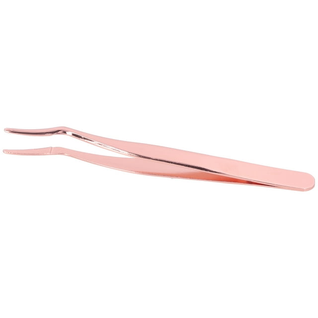 Eyelashes Curved Tweezer, Eyelash Applicator Tool Steady and Comfortable Excellent Particular for Trimming Eyebrows Black,Fluorescent Pink,Fluorescent Blue,Fluorescent