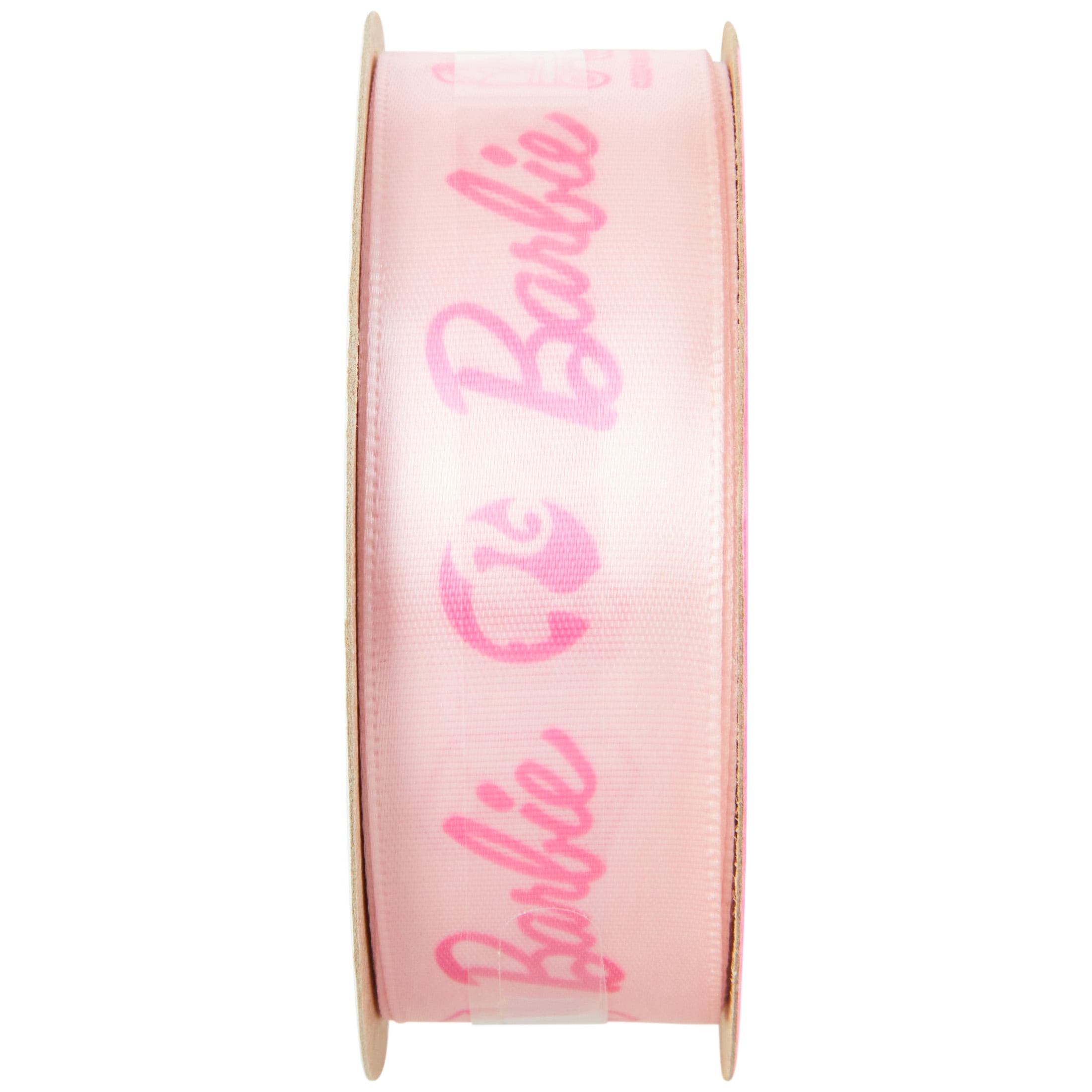 Offray Barbie single face satin ribbon, 0.875in x 9ft, for sewing, crafts and gifting