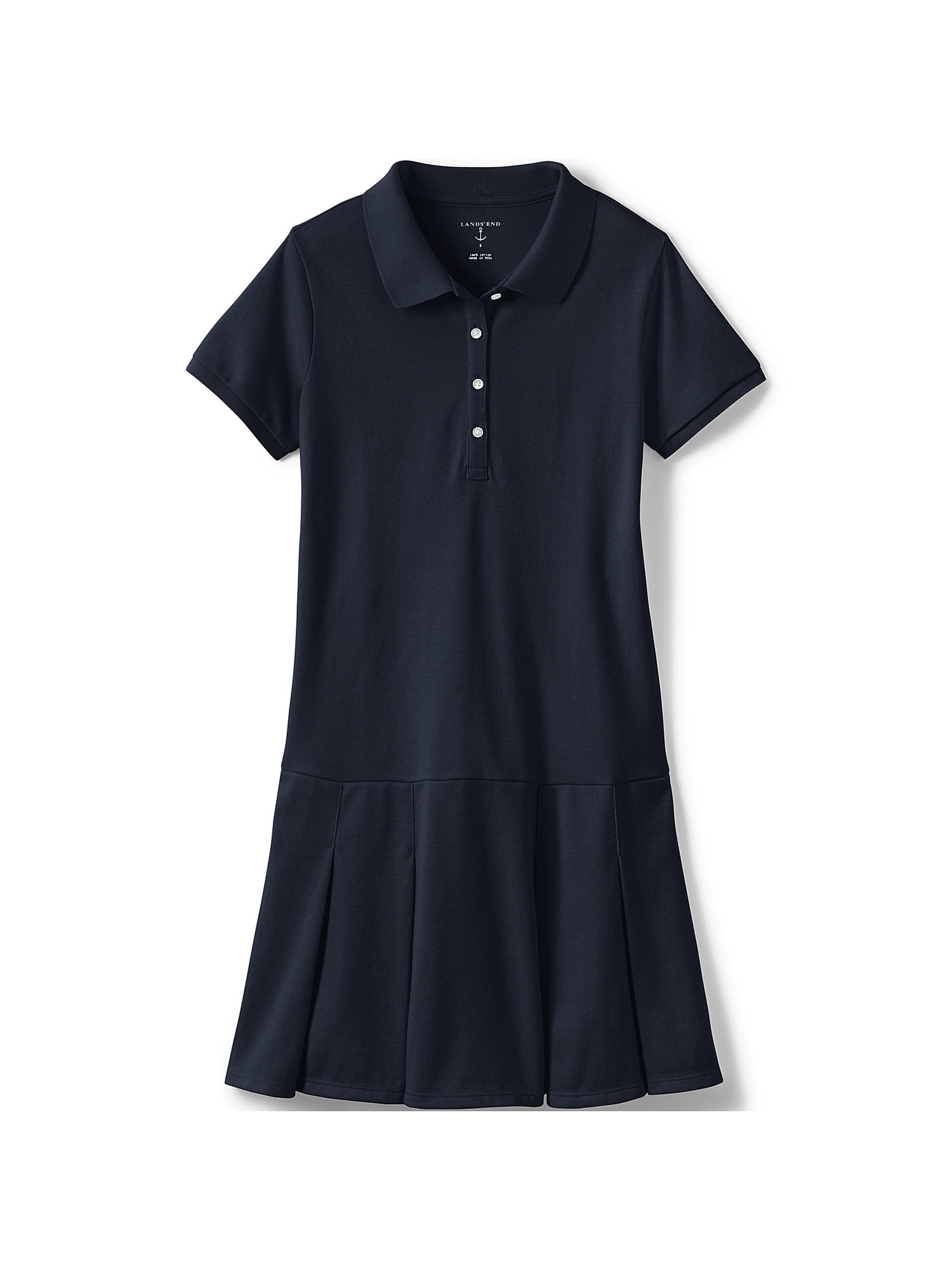 Short sleeve mesh polo dress Clearance
