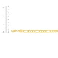 thumbnail image 4 of Floreo 10k Yellow Gold 9mm Solid Clasic Figaro Necklace, 4 of 4