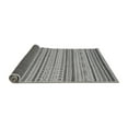thumbnail image 2 of Ahgly Company Indoor Round Abstract Gray Modern Area Rugs, 4' Round, 2 of 4