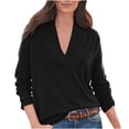 thumbnail image 1 of Birdeem Veste Confortable Sans Capuche à Manches Longues Col en V pour Femme, 1 of 1
