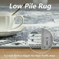 thumbnail image 6 of Wondo 4x6 Gray Area Rug - Machine Washable Non-Slip Rubber Backing, Low Pile Vintage Carpet for Living Room Bedroom Kitchen Dining Office, 6 of 9