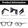 thumbnail image 4 of LJCZKA Blue Light Blocking Glasses for Men Women Retro Small Round Frame Computer Eyeglasses Anti Eyestrain Clear Frame, 4 of 8