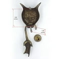 Cat Holding Mouse In Mouth Door Knocker Wall Statue Art Sculpture