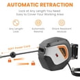 thumbnail image 4 of Giraffe Tools Retractable Extension Power Cord Reel, 14AWG-50ft SJT, Swivel Bracket, Wall/Ceiling Mount for Garage with Lighted Triple Tap, 4 of 10
