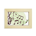 thumbnail image 1 of Round-shaped Flappg Music Notes Desktop Decorate Photo Frame Picture Art Painting 5x7 inch, 1 of 3