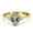 Yellow Gold Silver, variant on Pear Teardrop Natural Green Amethyst Prasiolite Ring 925 Sterling Silver Size 8
