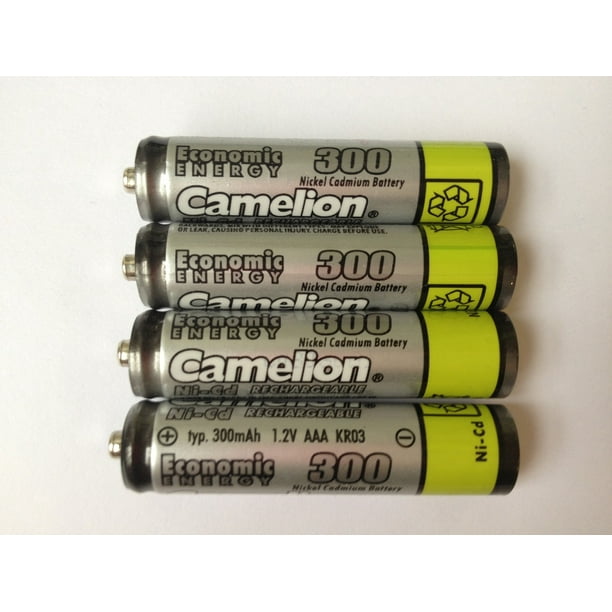 Camelion AAA Rechargeable NiCD Batteries 300mAH 4 Pack + 30 Off