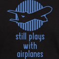 thumbnail image 3 of CafePress - Still Plays With Airplanes Dark T Shirt - Men's Classic Graphic Cotton T-Shirt, 3 of 4