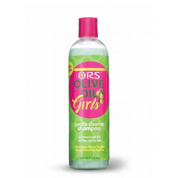 ORS Olive Oil Girls Gentle Cleanse Shampoo, Low-sulfate, Paraben and Mineral Oil-free Shampoo, (13 oz)