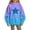 B_ Light Blue, variant on Mwjwdo Star Print Hoodies for Teen Girls Oversized Gradient Color Long Sleeve Sweatshirts Tween Girls Preppy Clothes Pullover Hoodies Black 110