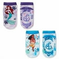 thumbnail image 2 of Tiny Soles Disney Character Pattern Toddler Low Rise No-Slip Grip Socks, Princess 2 Pack Medium, 2 of 3