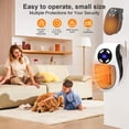 thumbnail image 2 of Calefactor compacto Upwsma de 450 W con control remoto, 110 V y temporizador, 2 of 8