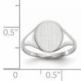 thumbnail image 5 of 14K White Gold Signet Ring, 5 of 5