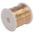 thumbnail image 2 of Alambre de cobre para joyería, 0,3 mm, 100 metros, para manualidades, tejido, moldeado, dorado, 2 of 14