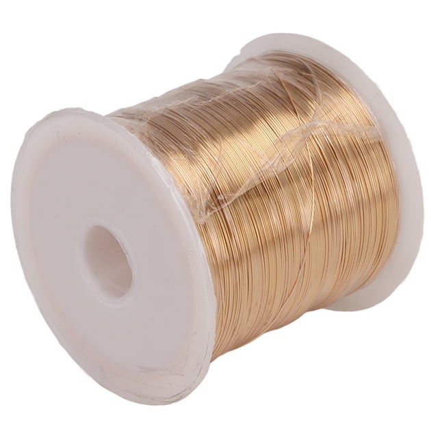 Alambre de joyería de 0,3mm, 100 metros, alambre de cobre para joyería, joyería artesanal DIY, envoltura de alambre moldeador de tejido, alambre de joyería para artesanía dorada
