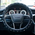 thumbnail image 2 of TVTUTPWY Car Steering Wheel Covers, Universal Accessory for Most Car Steering Wheel, Black Diamond, 2 of 3