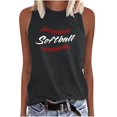thumbnail image 2 of Jsaierl Softball Mom Tank Tops Women Cute Softball Print Tees Workout Sleeveless T-shirts Athletic Crewneck Dressy Casual Shirt Tops Plus Size Tops for Women, 2 of 4