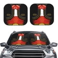 thumbnail image 2 of Fotbe CHARRO SUIT Juego de 2 Piezas de Parasoles para Parabrisas | Bloqueador Solar para Auto | Accesorios Plegables para Protección Solar Interior-Medium, 2 of 6