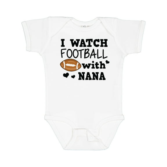 Inktastic I Watch Football with My Nana Boys Baby Bodysuit