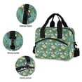 thumbnail image 5 of joogoo Gardenia Flower Sharks Insulated Lunch Bags Reusable Cooler Box with Shoulder Strap, 5 of 6