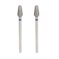thumbnail image 1 of Brocas De Manicura Para Decoración De Uñas, Brocas De Acero De Tungsteno Para Uñas, Alisado Azul, 2 Piezas Para Manicuristas, 1 of 7