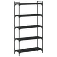 thumbnail image 4 of vidaXL Bookcase 5-Tier Black 80x30x154 cm Engineered Wood, 4 of 5