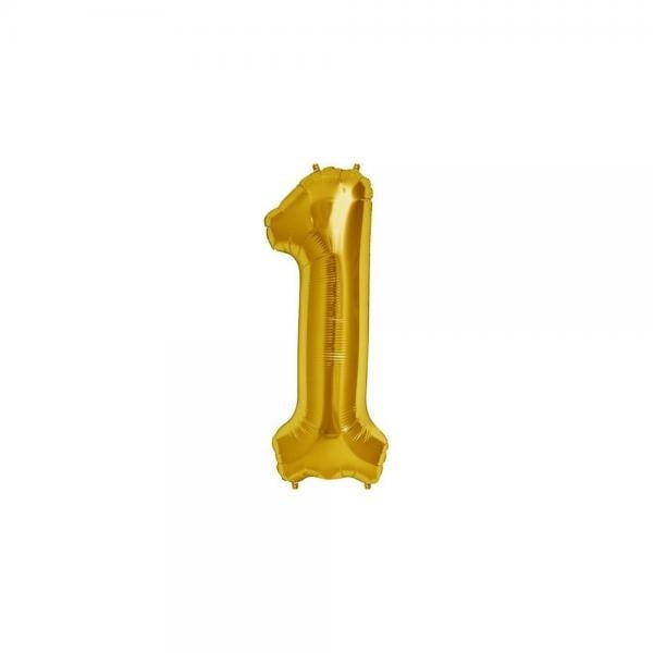 gold foil 1 balloon