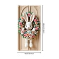 thumbnail image 3 of YWIYIUD 1PC Happy Easter Door Cover Easter Decorations, 71x35 Inch Easter Rabbit Eggs Door Banner Welcome Easter Banner Spring Theme Rabbit Door for Front Door Wall Indoor Outdoor Home Decor, 3 of 7