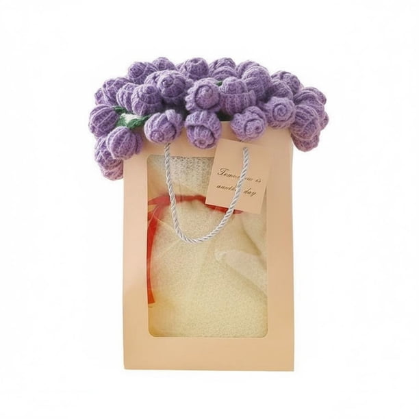 predolo Manta Ramo de Flores Regalo Romántico Manta de Punto con Rosas 3D Multifuncional Colcha Floral Tejida para Novia, Mujeres, Dormitorio, Sofá
