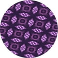 thumbnail image 1 of Ahgly Company Machine Washable Indoor Round Transitional Dark Orchid Purple Area Rugs, 5' Round, 1 of 7