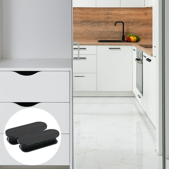 PAMINGONO 6Pcs Renter Friendly Cabinet Handles with Double-sided Adhesive Technology 9*3.2*2Cm
