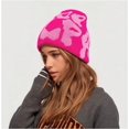thumbnail image 3 of Beanie Hat Slouchy Knitted Beanies Y2k Accessories Skull Caps Mea Culpa Graphic Bonnet Beanie, 3 of 4