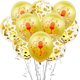 thumbnail image 1 of Kit de globos con estampado de notas, 12 cm, látex amarillo, 10 unidades, 1 of 1
