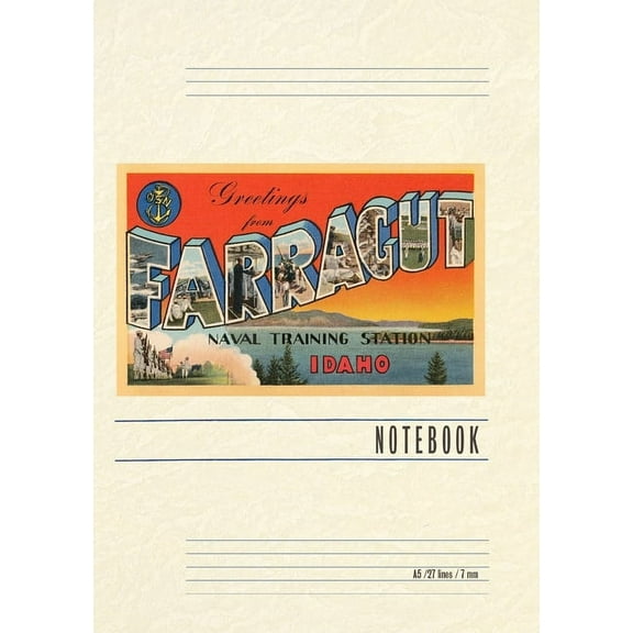 Vintage Lined Notebook Greetings from Farragut (Paperback)