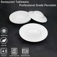 thumbnail image 3 of Pasta Plates with Rim 12 oz, Soup Bowl Pasta Bowl Set of 4, White Shallow Bowl Plate, Ceramic Wide Rimmed Soup Bowl, Best choice for high-end restaurants, hotels, and foodies, 10 Inch, 3 of 7